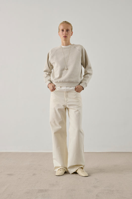 Sweatshirt Artemis - Gris Clair Chiné - Coton - Femme