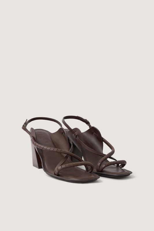 Sandales Alma - Marron Foncé - Cuir - Femme