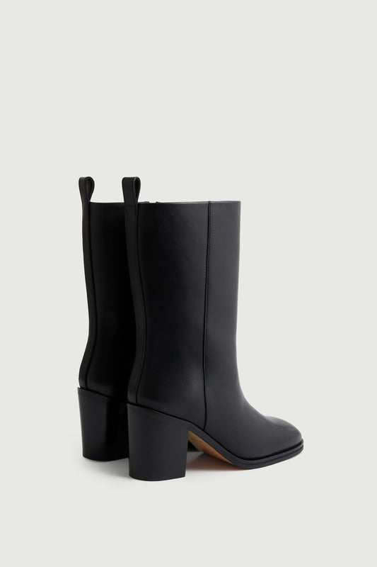 Bottines Cara - Noir - Cuir - Femme