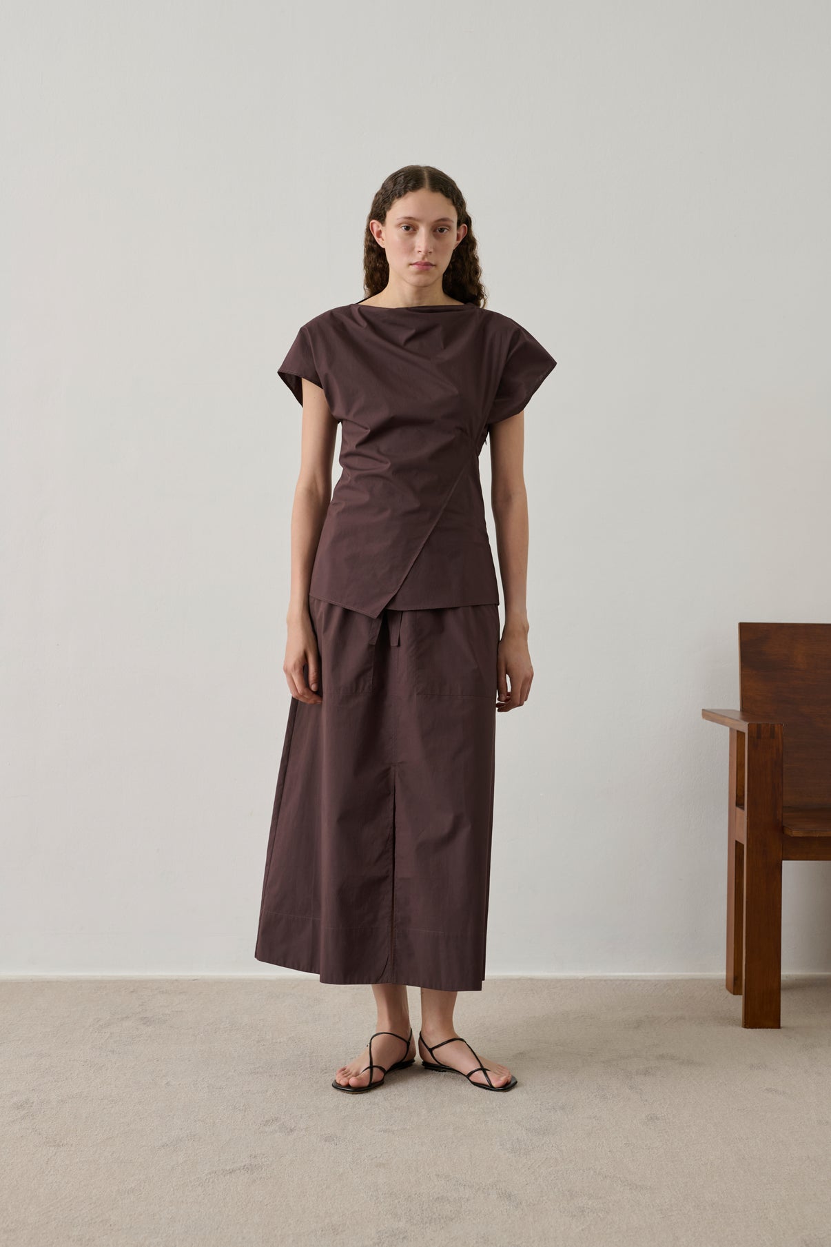 Jupe Agadir - Figue - Coton - Femme vue 1