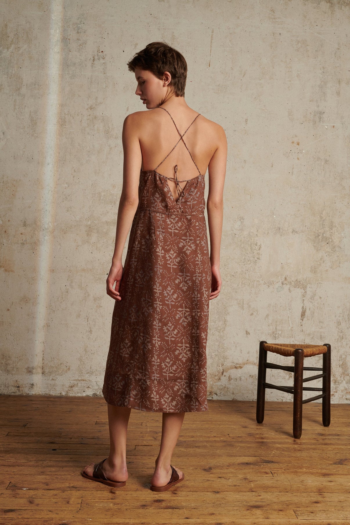THEORIE BROWN DRESS vue 2