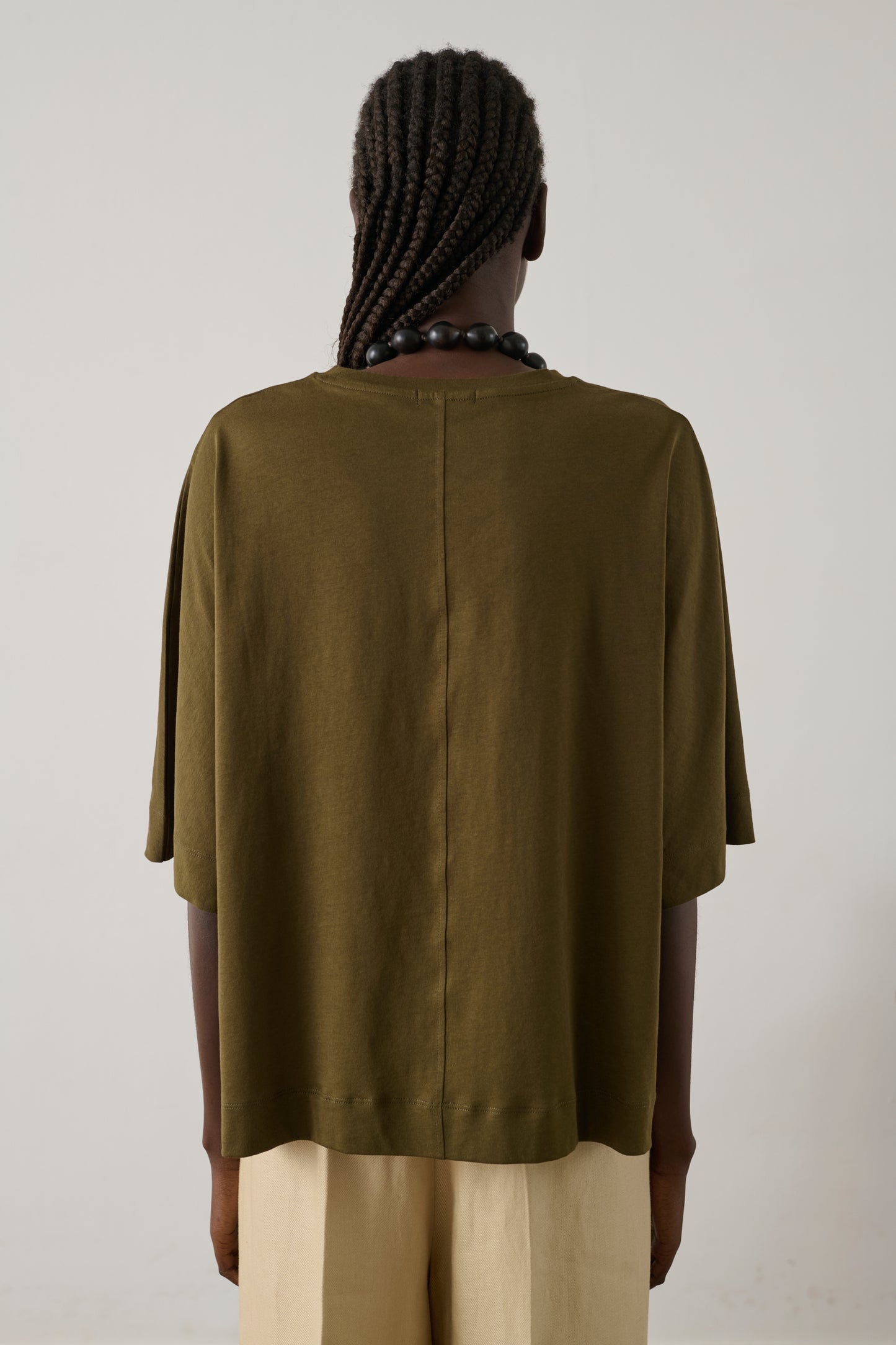 Tee-Shirt Helsinki - Kaki/Bronze - Coton - Femme