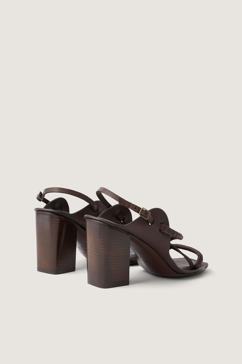 Sandales Alma - Marron Foncé - Cuir - Femme vue 3